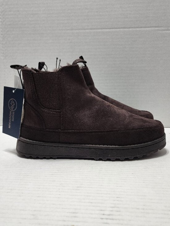 New White Mountain Isleworth Dark Brown Boot - Faux Suede & Fur - Size 12 main image 5
